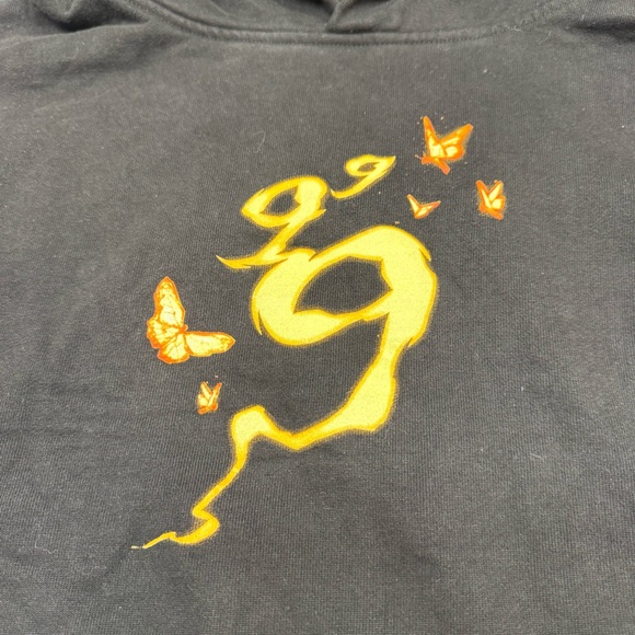 Juice Wrld 999 Up In Smoke Rap Graphic Hoodie Mens L Black Streetwear - Picture 9 of 12